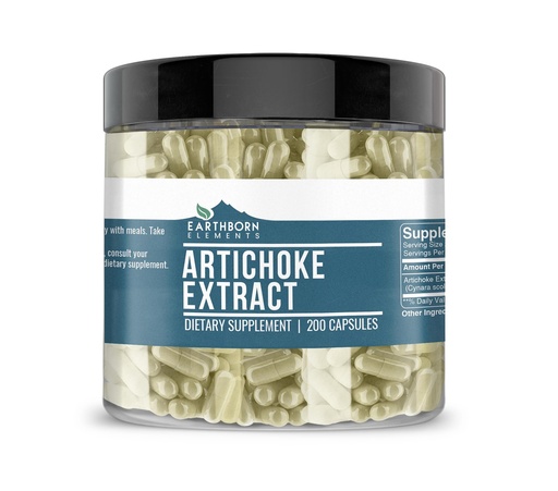 [BRSWYZ37CIIRE234] Earthborn Elements Artichoke Extract 200 Capsules, Pure & Undiluted, No Additives