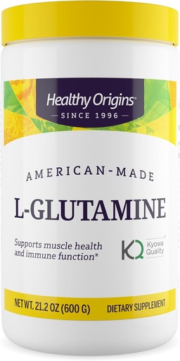 [BRSRMHQ5PN5WAHY6] Healthy Origins L-Glutamine (American-Made, Non-GMO), 21.2 Ounce