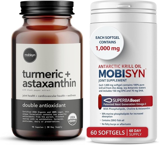 [BRSRAGAFPMHR4C36] Organics Turmeric with Astaxanthin Supplement + Pure Krill Oil
