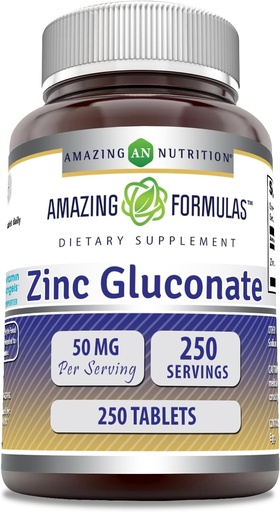 [BRSWKFYEPIGBCETK] Formule uimitoare de zinc Gluconate 50 Mg Suplimentul 