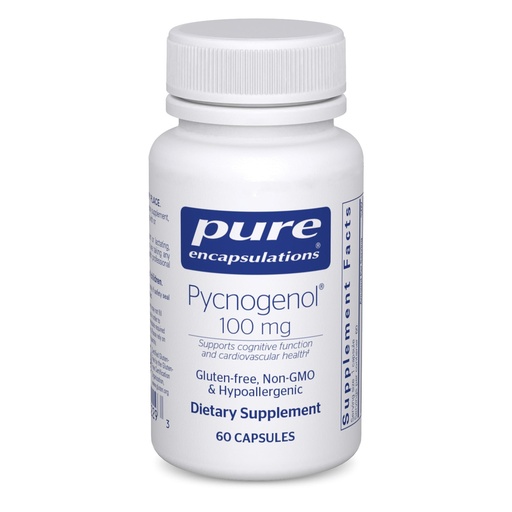 [BRSWIY36BB7GG33A] Pure Encapsulations Pycnogenol 100 mg | Hypoallergenic Supplement to Promote Vascular Health and Provide Antioxidant Support | 60 Capsules
