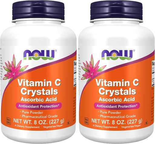 [BRSROBL6BMJQADY7] NOW Supplements, Vitamin C Crystals (Ascorbic Acid) Powder, Antioxidant Protection*, 8-Ounce (Pack of 2)