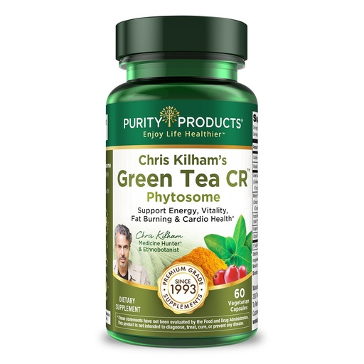 [BRSWG2YYA4NBSCTV] Purity Products Green Tea CR w/Phytosome Technology for Boosted Bioavailability from Chris Kilham 60 Capsules
