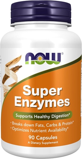[BRSWIYTYC54RGGDI] AHORA Suplementos, Super Enzymes, Formulados con Bromelain, Ox Bile, Pancreatin y Papain, Super Enzymes,90 cápsulas