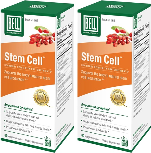 [BRSWGZLQAUIQMHTZ] Bell Stem Cell 补编 - 支持您身体的自然能力,以取代 Worn Out Cells 并重塑 Tission QQ Celulas Madres, pack of 2 QQ 60 Capsules Each