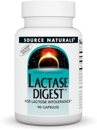 [BRSWIYICC4AB2F3U] Source Naturals Lactase Digest, for Lactose Intolerance* - 90 Capsules