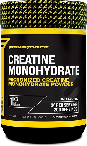 [BRSWIYQHOQFWM2LA] Primaforce Creatine 单水合物粉末 - 1 000格拉姆 - 微纳化