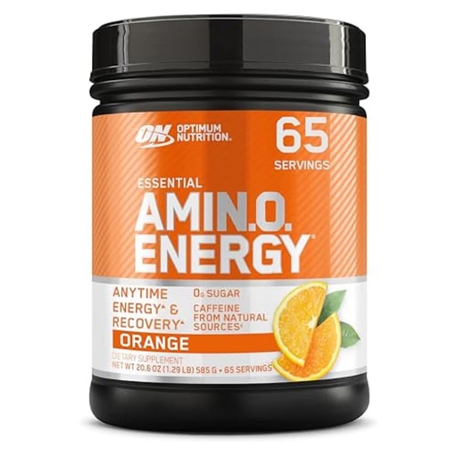 [BRSWIZA3OR7QGHY7] Optimum Nutrition Amino Energy - Pre Workout with Green Tea, BCAA, Amino Acids, Keto Friendly, Green Coffee Extract, Energy Powder - Orange Cooler, 65 Servings (Packaging May Vary)