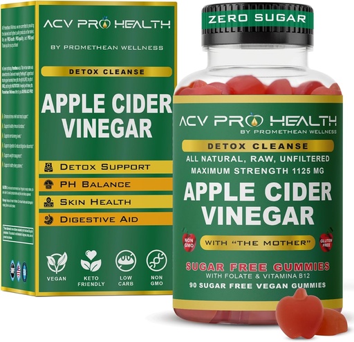 [BRSRAZA2A4MR4DLJ] 2-Pack Apple Cider Vinegar Gummies Sugar Free - ACV with Sugar Makes No Sense! Low Carb Advanced Keto Acv Gummies Keto Gummy Detox Cleanse Golo