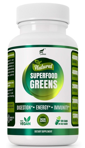 [BRSWY237OQCQEHIZ] Organic Vegan Super Greens Capsules with Ashwagandha - Immune Support with All Natural Whole Food Nutrients Chlorella, Moringa, Spirulina, Turmeric, Kale. Improve Digestion, Boost Energy - Detox Pills