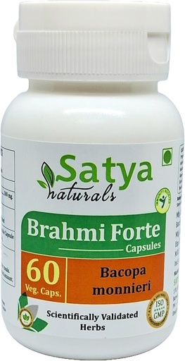 [BRSRA2Q7OEFBODTO] Brahmi Forte Capsules 500 mg. 60 Gél. Capsules Brahmi (Bacopa Monnieri) Capsules d'extrait pour hommes et femmes.