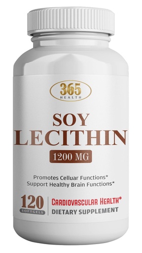 [BRSROAD6CR6QMFI6] HEALTH LFE Lecithin 1200mg, High Potency, 120 Softgels, Natural Combination of Essential Fatty Acids to Support Brain & Nerve Function- Lecithin Food Grade, 1200mg per Serving, Dietary Supplement