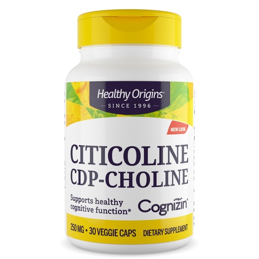 [BRSWIZYZOMNBWFI7] Healthy Origins Cognizin (Citicoline), 250 mg - Brain Supplement for Memory with Citicoline CDP Choline - Non-GMO, Vegan & Gluten-Free Supplement - 30 Veggie Capsules