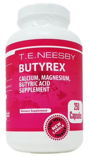 [BRSWIYTYO4HGG2LO] Butyrex Calcium/Magnesium Butyrate Complex: 250 Capsules