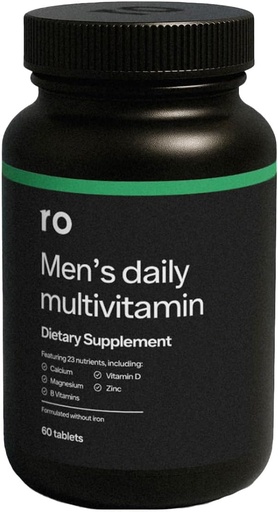 [BRSW2BAHAQHQMALV] Ro Daily Multivitamin cho đàn ông hoạt động vật lý, Brain + Heart Health, và Immunune System với 23 chìa khóa Nutuents bao gồm Calcium, Magnesium, và Zirc 30 ngày cung cấp (60 bảng)