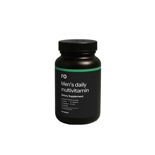 [BRSW2BAHAQHQMALV] Ro Daily Multivitamin for Men | Supports Physical Activity, Brain + Heart Health, and Immune System with 23 Key Nutrients Including Calcium, Magnesium, and Zinc | 30-Day Supply (60 Tablets)