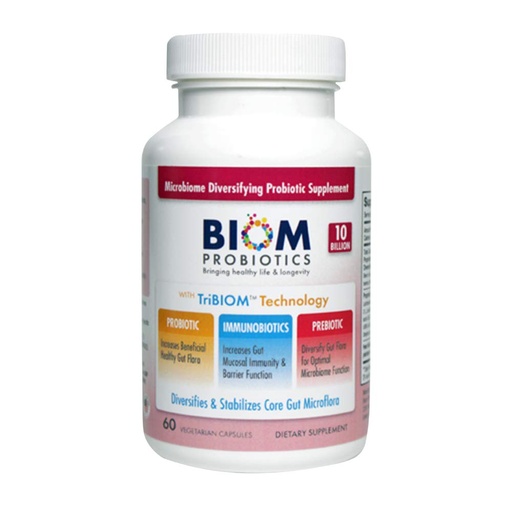 [BRSWGED4BMDRSHY6] Biom Probiotics 3-in-1 Formula (Cold Shipped) with 10 Billion Flora Probiotics, Prebiotics and Immunobiotics for Healthy Life & Longevity - Diversifies Gut Microflora and Microbiome - for Men & Women