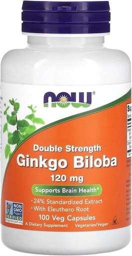 [BRSWIAD5AICAEFAZ] Teraz żywność Ginkgo Biloba, 120 mg, 100 kapsułek