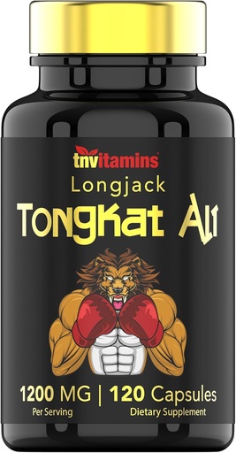 [BRSROAYBCINB6E3F] Tongkat Ali pro muže: 1200 mg x 120 Kapsle 124; Také známý jako Longjack Root 124; 100% All- Natural & Ultra Potent Tongkat Ali dodatek 124; Energie, Moc, Síla, Atletická výkonnost, & Sportovní výživa