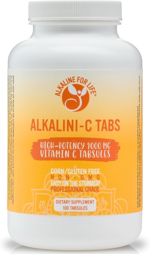 [BRSROGQKBYNGG3TD] Alkalini-C Tabs Corn- Free- Free-AMAO giải phóng Alkaliting Nutrients Forms  1000 MG Per Tab C là L-Acmorate KHÔNG Ascribic acid