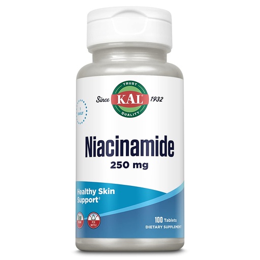 [BRSWIY34A4HB2DTY] Kal 250 Mg Niacinamide Tablets, 100 Count