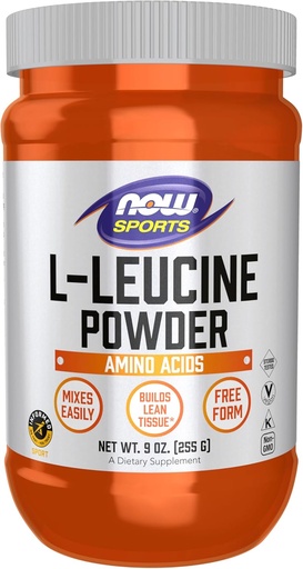 [BRSWIGLQBIBAEDQ5] Bây giờ thực phẩm thể thao dinh dưỡng, L-Leucine Powder, xây dựng các bệ phóng nghiêng *, Amino acids, 9-Ounce
