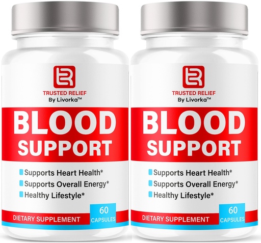 [BRSRAHDRBEMRYETO] (2 Pack) Trusted Relief Blood Support Capsules - Official TrustedRelief Blood Support Vitamin Pills, Natural Trusted Relief Advanced Premium Formula Wellness & Overal Health, 120 Capsules For 2 Months