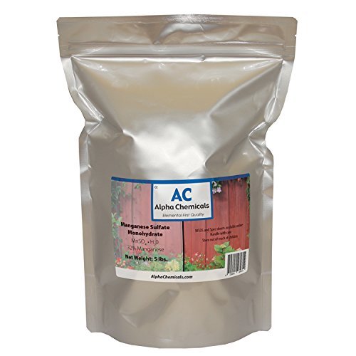 [BRSWIZQ3DMOBUHQ7] Manganese Sulfate Monohydrate - 32% Mn - 5 Pounds