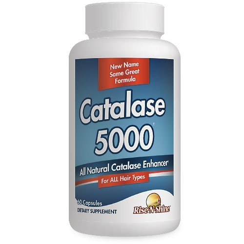 [BRSWKYYKAQIWECI3] Rise-N-Shine Catalase Supplement 5000 - Powerful Antioxidant Enzyme for Hair Health Support - Hair Supplements for Strong Hair - 60 Capsules (30-Day Supply)