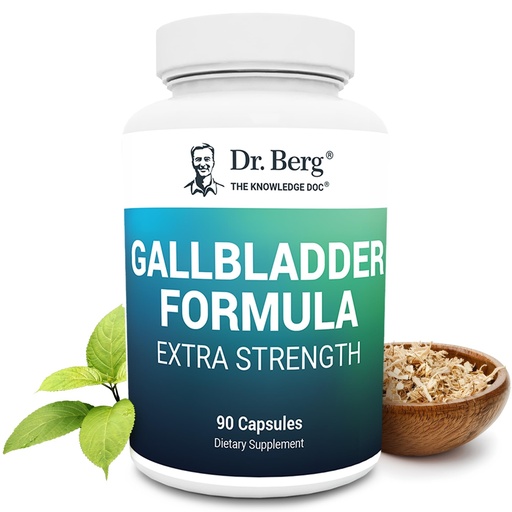 [BRSWIGQ2AB6B2CYV] Dr. Berg Gallbladder Formula Extra Strength - with Ox Bile Powder and Conjugated Bile Acid - Digestive Enzymes Proprietary Blend - Full 45-Day Supply - 90 Vegetable Capsules