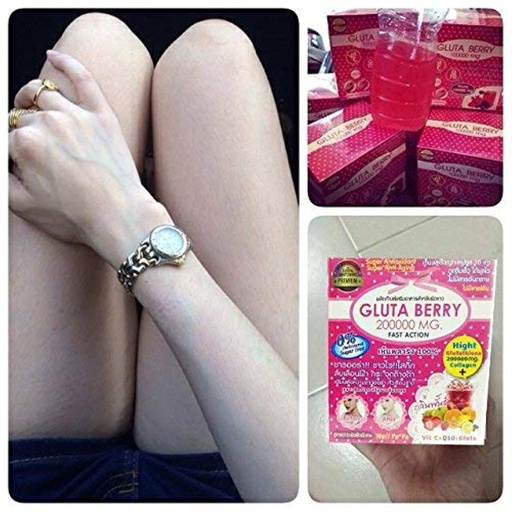 [BRSWGHYEAUPWAFLB] Gluta Berry 200000 mg Drink Punch Whitening Skin Fast action 10pcs./Box.