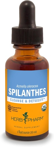 [BRSWIYTYC4CR4ED2] Herb Pharm Sertificēts Organic Spilanthes Šķidrais ekstrakts tīrīšanai un detoksikācijai - 1 Ounce