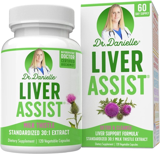 [BRSWYFQ5AR5GOD3Z] Millor Liver suplementaris amb llet Thistle - Organic Liver  Netse Detox i Netse - Suport en Liver per a homes i dones - Liver Detox aclareix - 120 Capsule per al Dr. Danielle