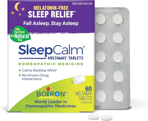 [BRSWYFQYB4HRG3L3] Boiron SleepCalm Sleep Aid for Deep, Rentouttava, Restful Nighttime Sleep - Melatoniinivapaa ja Non Habit-Foming - 60