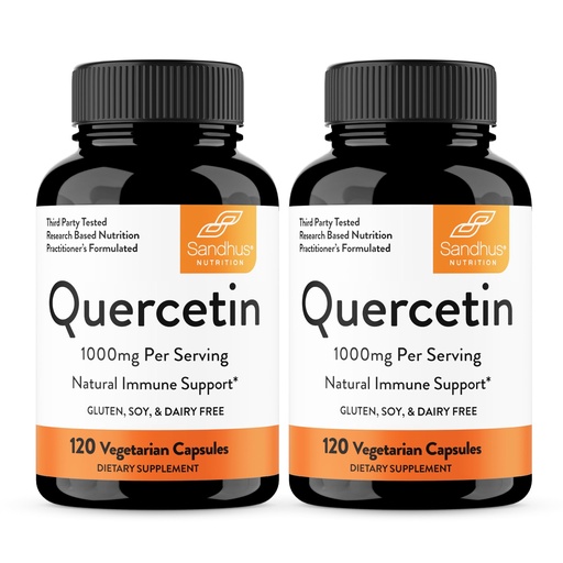 [BRSROAQKOR6QMA3V] Quercetin 500mg Vegetarian Capsules 240 Count | 1000mg Per Serving of 2 Capsules | Immune Support Supplements For Respiratory, Cellular Health & Seasonal Allergies | Quercitin for Men & Women Immunity