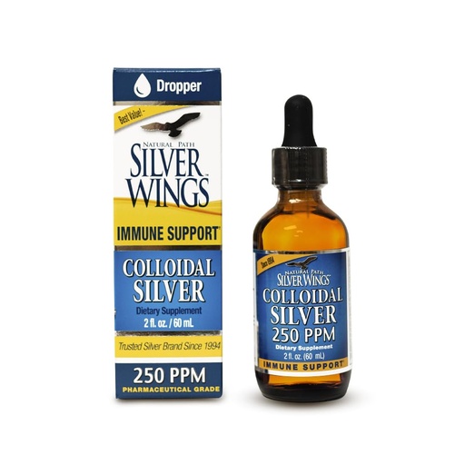 [BRSWIZTQDF4WO2Q3] Natural Path Silver Wings Colloidal Silver Mineral Supplement, 250 Ppm, 2 Fluid Ounce