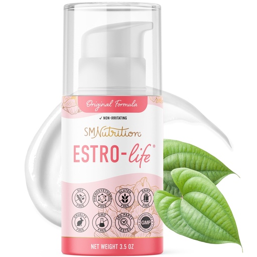 [BRSRM2YTAV4GA3LV] Original Estro-Life Balancing Skin Cream for Women | Cosmetic Skin Cream with 175mg of Estriol per Container with Vitamin A | Soy-Free, Cruelty-Free, and Non-GMO | 84 Applications, 3.5oz Pump