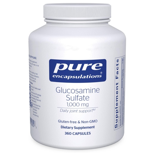 [BRSWIY36OJ6A2FTE] Pure Encapsulations Glucosamine Sulfate 1,000 mg | Supplement for Joint Support and Mobility, Cartilage Health, and Connective Tissue* | 360 Capsules