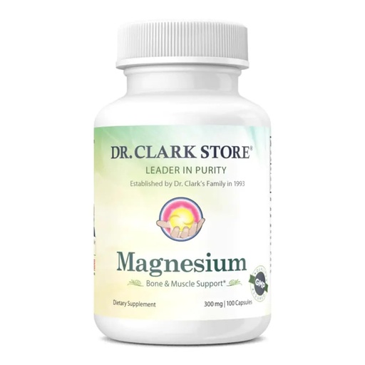 [BRSWIYABOEOQ22DM] Dr. Clark Magnesium Oxide Supplement, 300mg, 100 Gelatin Capsules