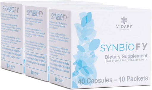 [BRSRMAAQCIMBE3DL] Synbiofy - 3 Pack (120 Capsules) Natural Supplements