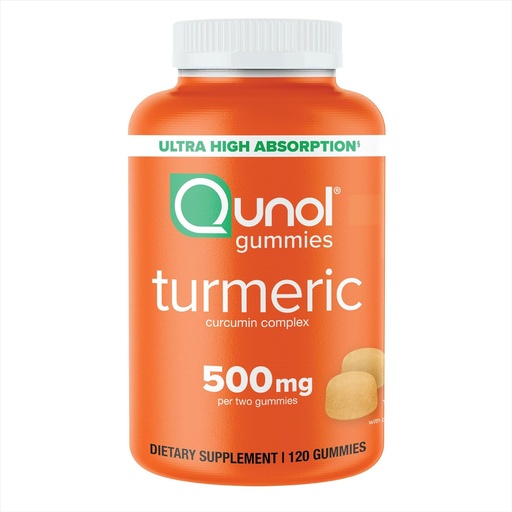 [BRSRAAQ3CEHAIYLU] Qunol Turmeric Gummies, Gummy with 500mg Turmeric Curcumin, Joint Support Supplement, Ultra High Absorption Tumeric Curcumin, Vegan, Gluten Free, 2 Month Supply, 120 Count