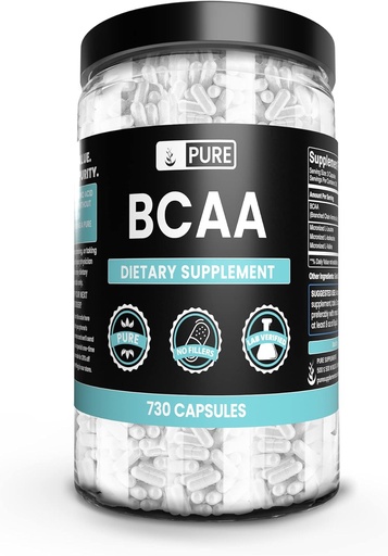 [BRSWYBAHCAFQA3DJ] Ingredientes originales puros BCAA (730 capsules) No hay magnesio ni artillería de arroz, siempre puro, el laboratorio verificado