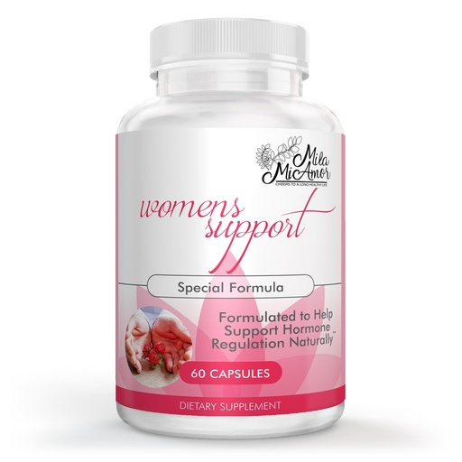[BRSROAAFAABAOYLJ] Mila Miamor Women's Support - Hormone Regulator with Natural Ingredients - Estrogen Support for Women — Supplement for Hormone Balance, Menopause & Antioxidant - Made in USA - 60 Capsules