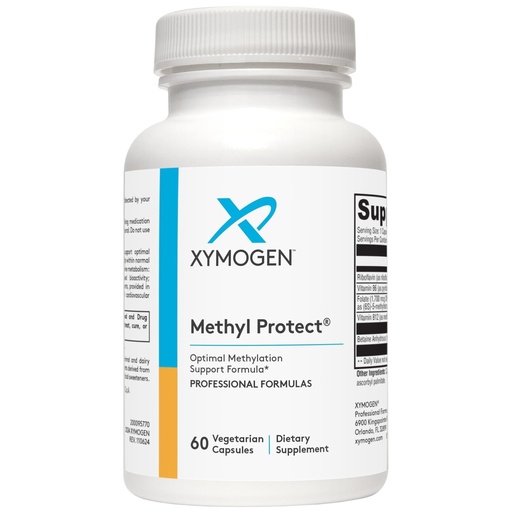 [BRSWIYYOA4AQICIV] XYMOGEN Methyl Protect - 3,400 mcg 5-MTHF (5-Methyltetrahydrofolate) - Cardiovascular & Neurological Support - Activated Vitamin B Supplement - Vegetarian & Gluten-Free - 60 Capsules
