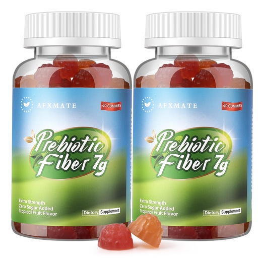 [BRSROFAROQPRS2DJ] AFXMATE Fiber Supplement Gummies for Adult, 7 g Fiber Sugar Free Vegan & Gluten Free - Digestive Health, Regularity Support 120 Count
