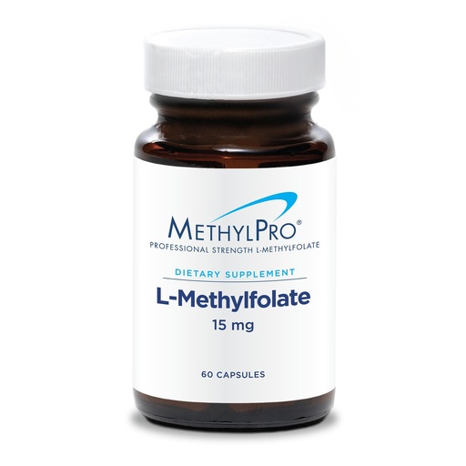 [BRSWGZQ7DENBAFYV] MethylPro 15mg L-Methylfolate (60 Capsules) - Professional Strength Active Methylfolate, 5-MTHF Supplement for Mood, Brain Health + Immune Support, Non-GMO + Gluten-Free with No Fillers