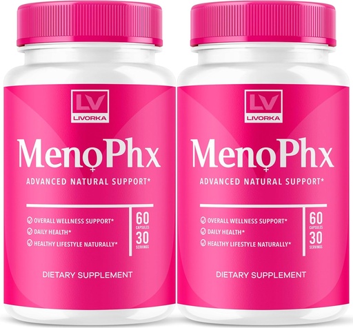 [BRSRAZLQC4OWKCTJ] LIVORKA (2 Pack) MenoPhx, MenoPhx, MenoPhx Capsule, MenoPhx Detox, Meno PHX, PHX Meno, MenoPhnx (120 Capsules)
