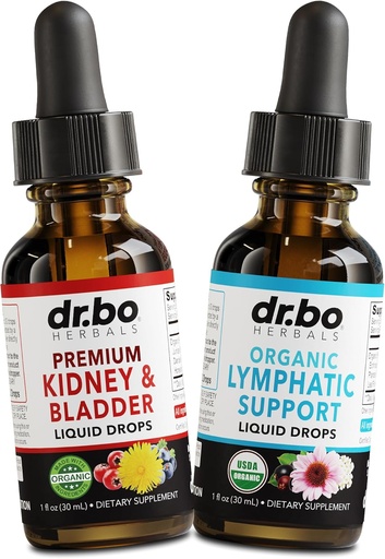 [BRSRAEI5OR7BSFLH] Kidney Bladder & Lymphatic Drainage Supplements Drops - Organic Kidney Bladder Supplements Drops & Lymphatic Support Liquid Cleanse - Renal Cleanse Detox Urinary Tract Lymph System