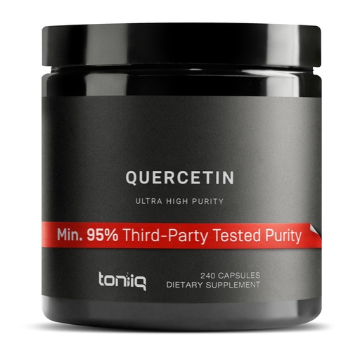 [BRSRM2QBDINGG3Q7] Toniiq Ultra High Purity Quercetin Capsules - 95%+ Highly Purified and Bioavailable - 1000mg Per Serving - 240 Capsules Quercetin Supplement