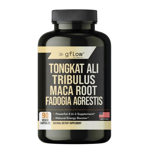 [BRSRO2Y2BMHAYCTK] gflow vitamins Tongkat Ali for Men & Women- Extra Strength Formula with Fadogia Agrestis and Tribulus with Maca Root - Stamina, Vitality, Energy, Mood Support | Made in USA